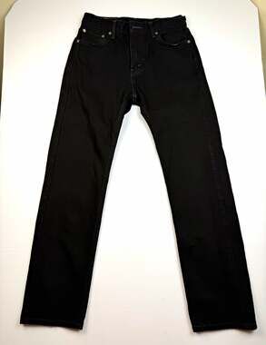 Levi Strauss & Co. Levi's 505 Men’s Black Dark Wash Straight Jeans 30x32